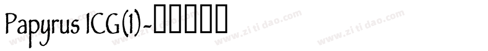 Papyrus ICG(1)字体转换